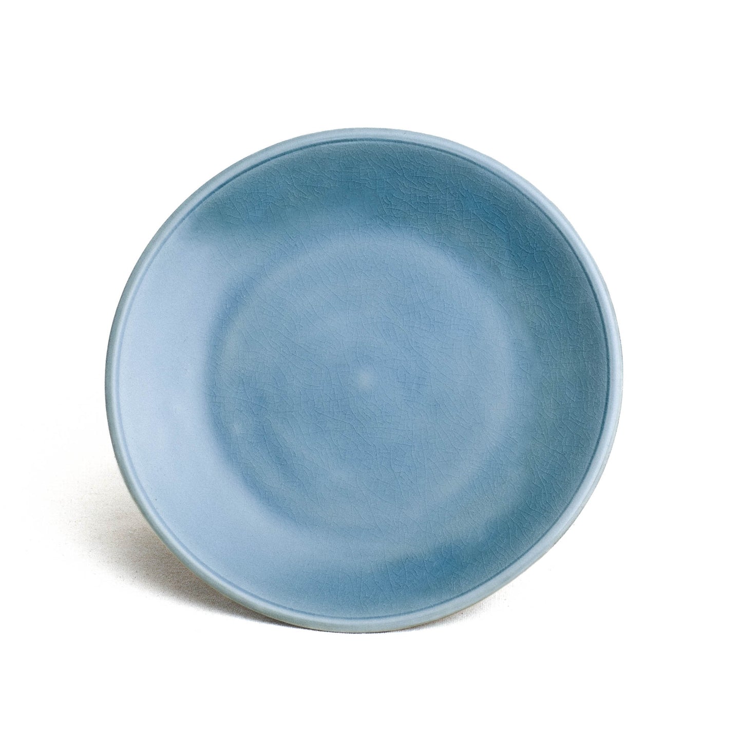 Dinner Plate, Plain Blue Glaze