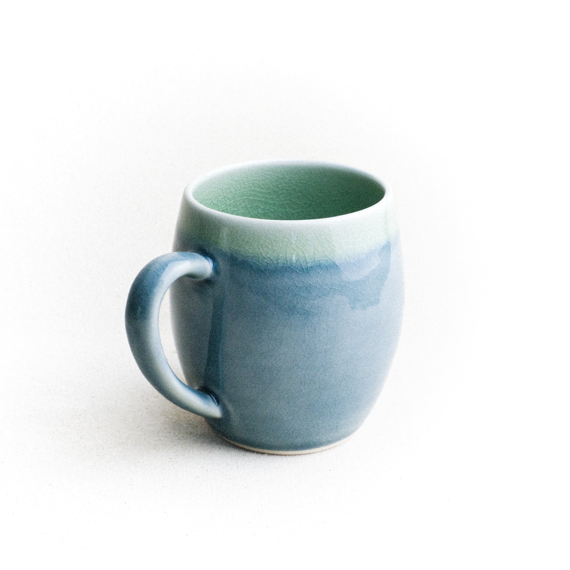 Blue outlet Celadon Bubble Mugs (Set of 4)