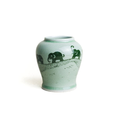 Ginger Jar with Elephant Trail Pattern