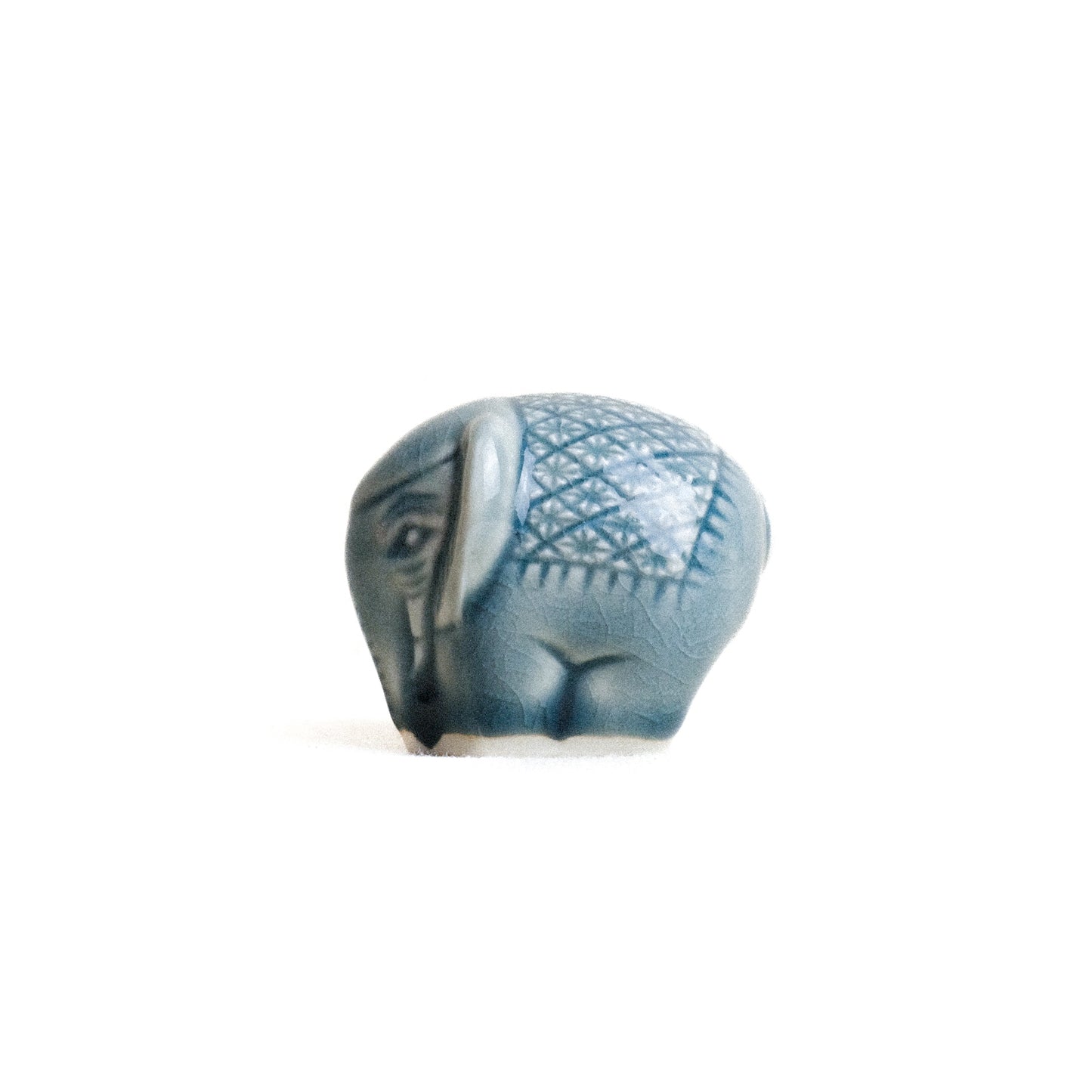 Mini Elephant with Carved Patterns