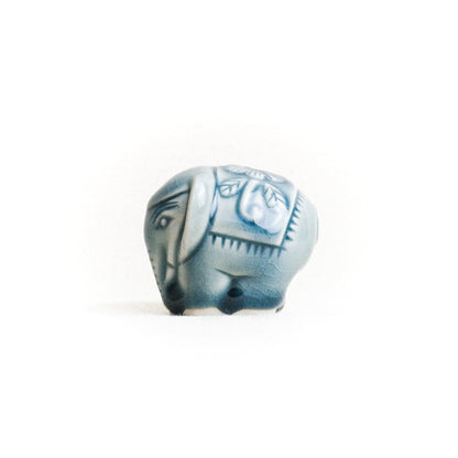 Mini Elephant with Carved Patterns