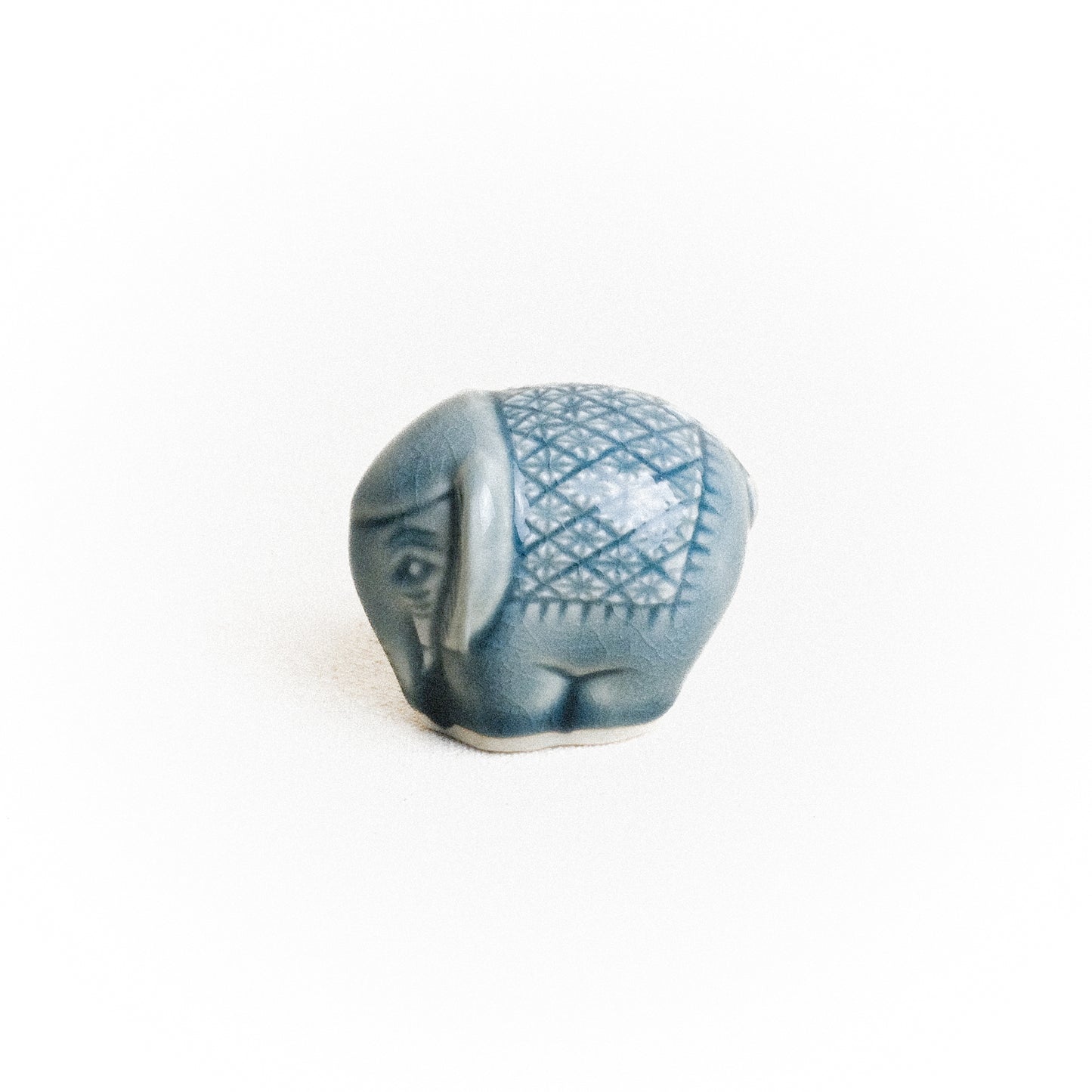 Mini Elephant with Carved Patterns