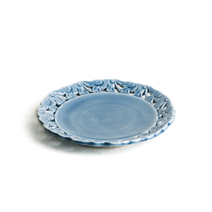 Plate with Gouged Elephant Edge, 6.5"