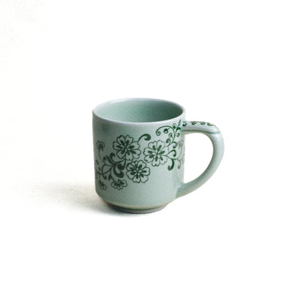 Mug, Handpainted Classic Thai Floral Pattern