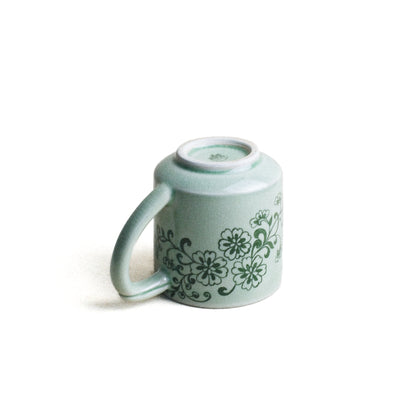 Mug, Handpainted Classic Thai Floral Pattern